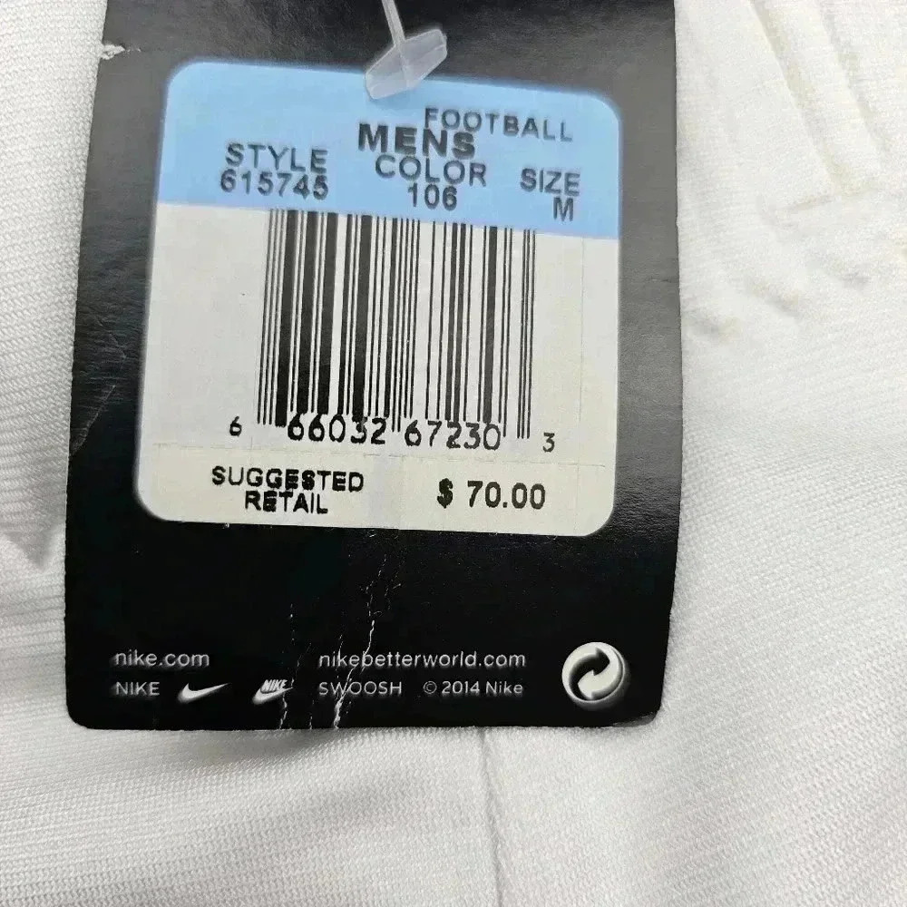 Nike Men's Open Field Football Pants White/Black # 615745/106 NWT Choos… - Picture 10 of 11
